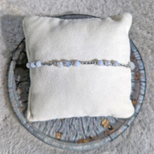 Bransoletka Triada (srebrna, chalcedon, 18cm)